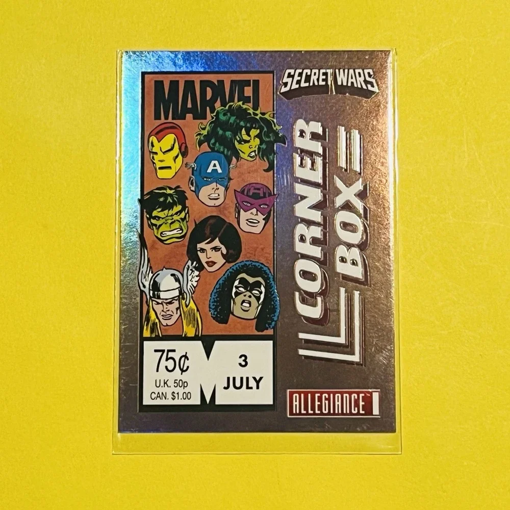 2024 Upper Deck Marvel Allegiance Secret Wars Corner Box #CB-3 Comic Covers Card